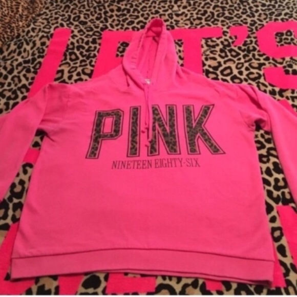 Victoria Secret Pink cheetah hoodie - Picture 2 of 5